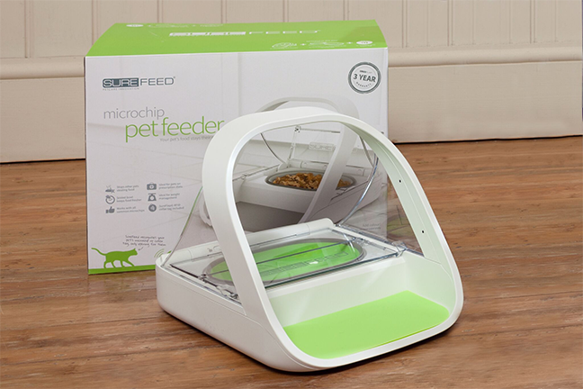 SureFeed pet feeder design